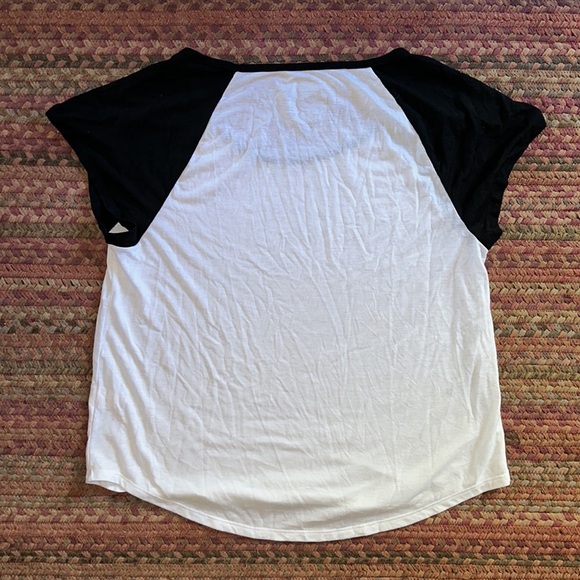 SO BLACK & WHITE BASIC BASEBALL SHORT SLEEVE TEE - Picture 4 of 4